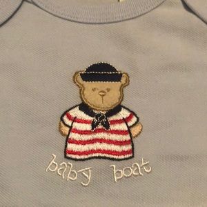 NWT Laura Ashley sailor bear onesie